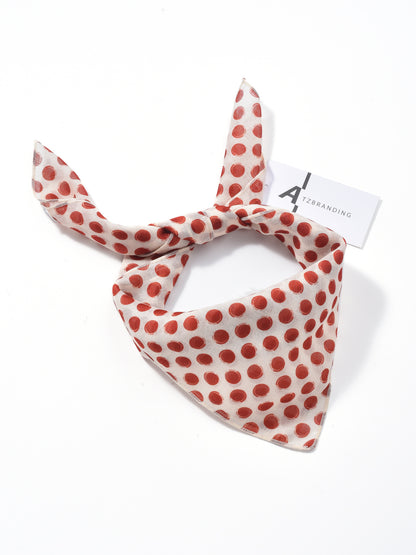 Scarvii - Lightweight Polka Dot Square Scarf