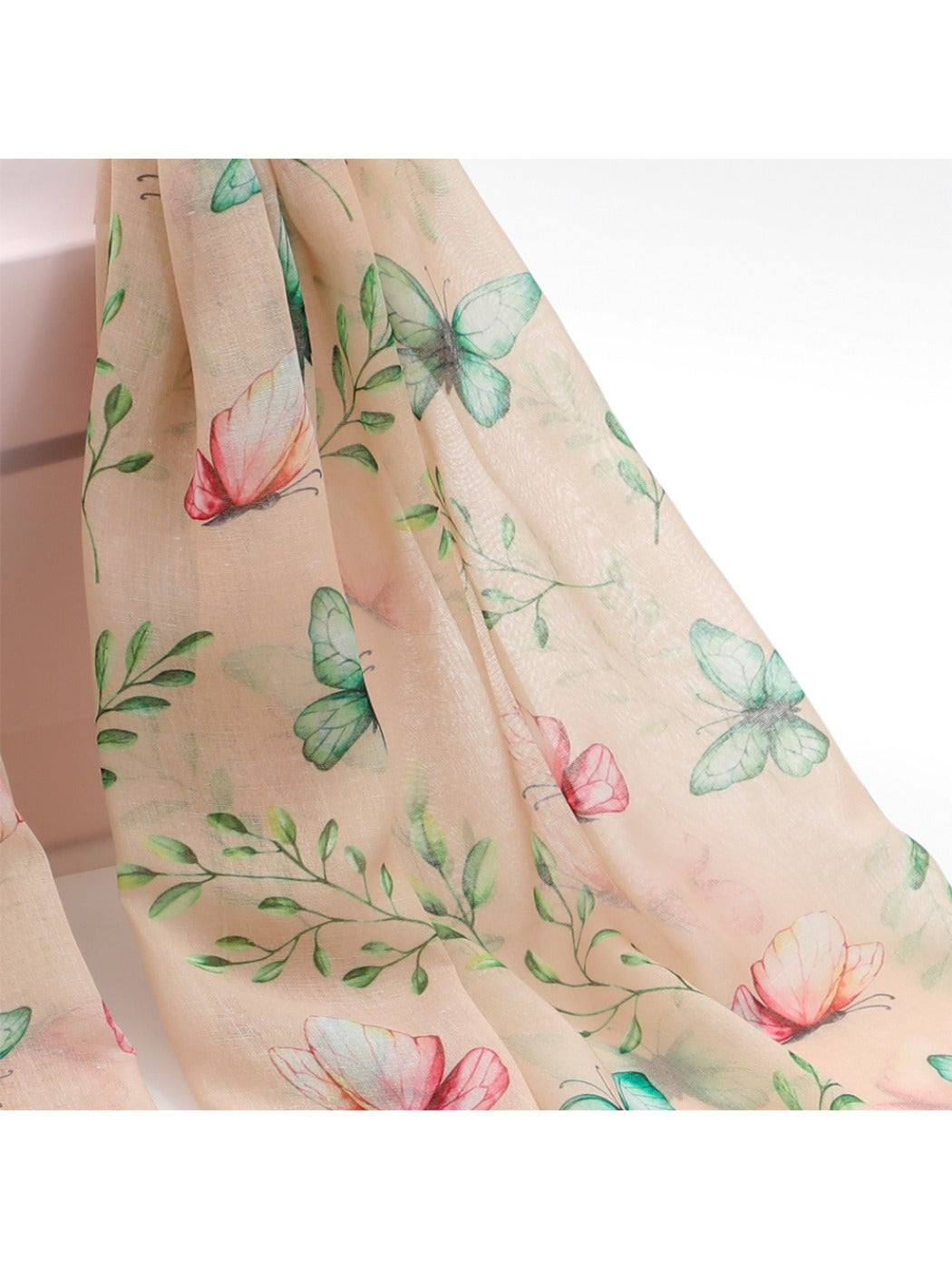 Scarvii - Simple Butterfly Print Winter Scarf
