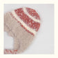 Haila - Striped Plush Knitted Beanie with Ear Flaps