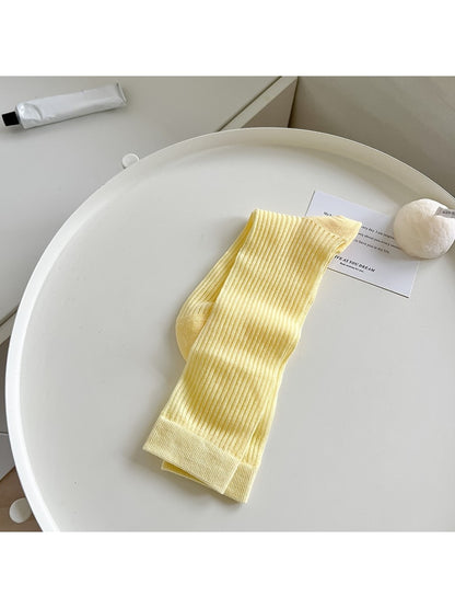 Rufia - Soft Ribbed Crew Socks for Women
