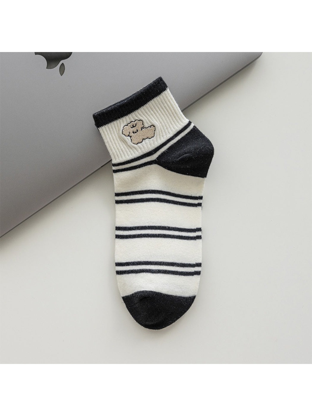 Rufia - Puppy Stripe Ankle Socks