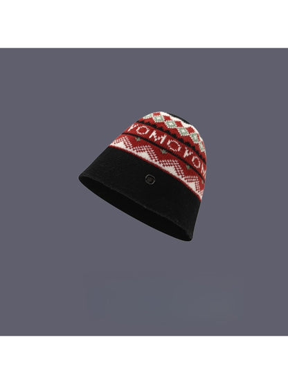 Haila - Letter Pattern Bucket Hat with