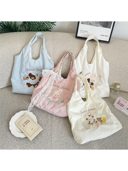 Cosbai - Sleepy Bear Shoulder Tote