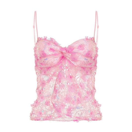Vesty - Sparkle Mesh Bralette - Sweet & Spicy