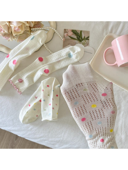 Rufia - Pastel Texture Mix Crew Socks