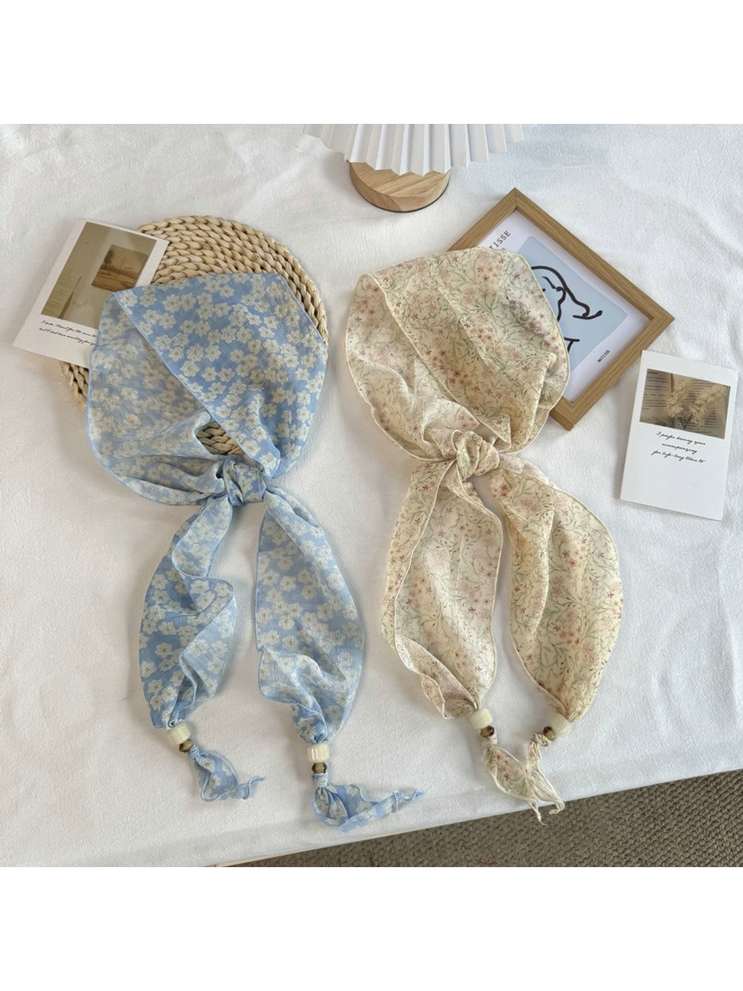 Scarvii - Pastoral Floral Print Elegant Scarf