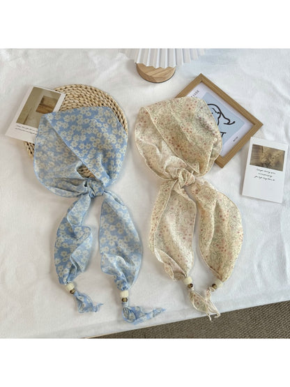 Scarvii - Pastoral Floral Print Elegant Scarf