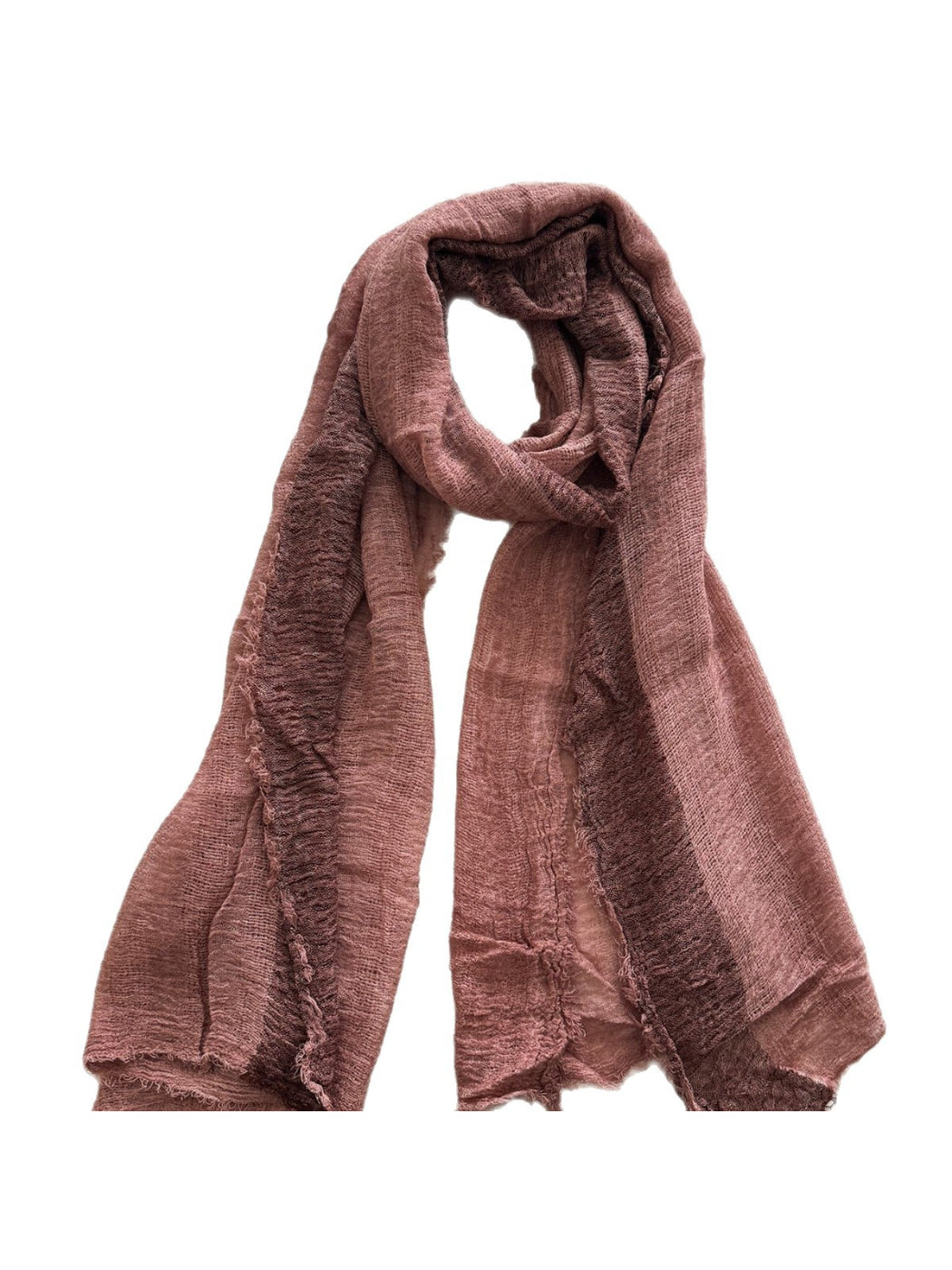 Scarvii - Fringe Edge Woven Long Scarf