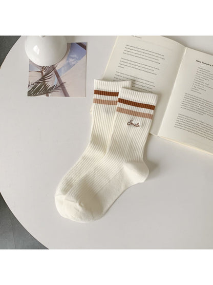 Rufia - Smile Stripe Rib Crew Socks product image 5