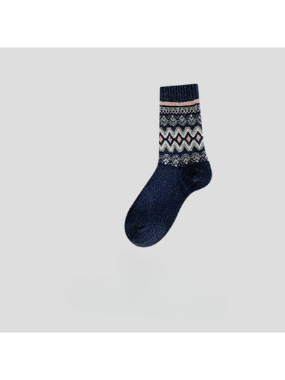 Rufia - Classic Fair Isle Crew Socks