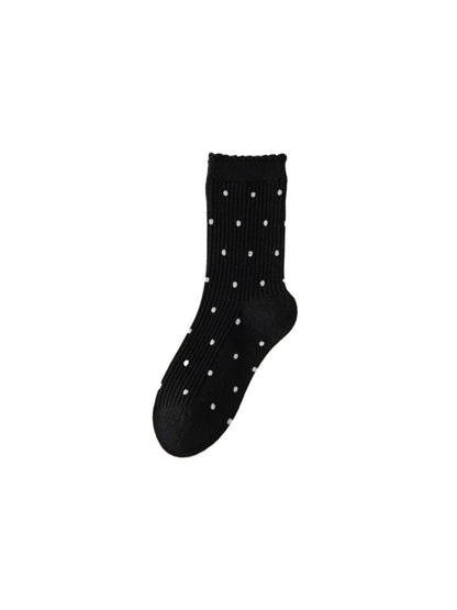 Rufia – Retro Polka Dot Mid Socks