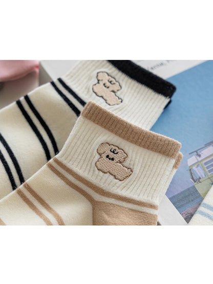 Rufia - Puppy Stripe Ankle Socks