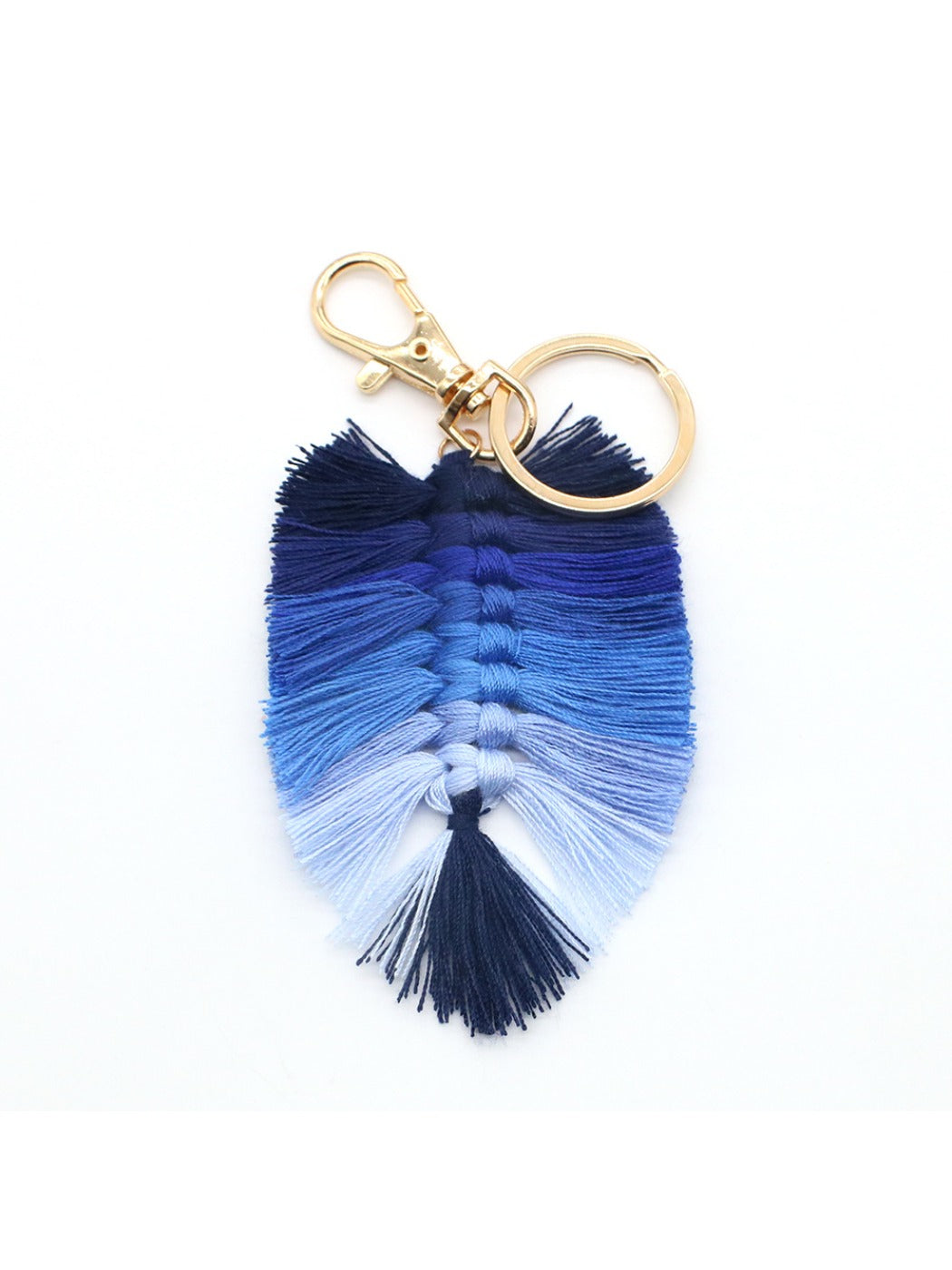 Koco Leaf Shaped Keychain with Tassel for gift accessory