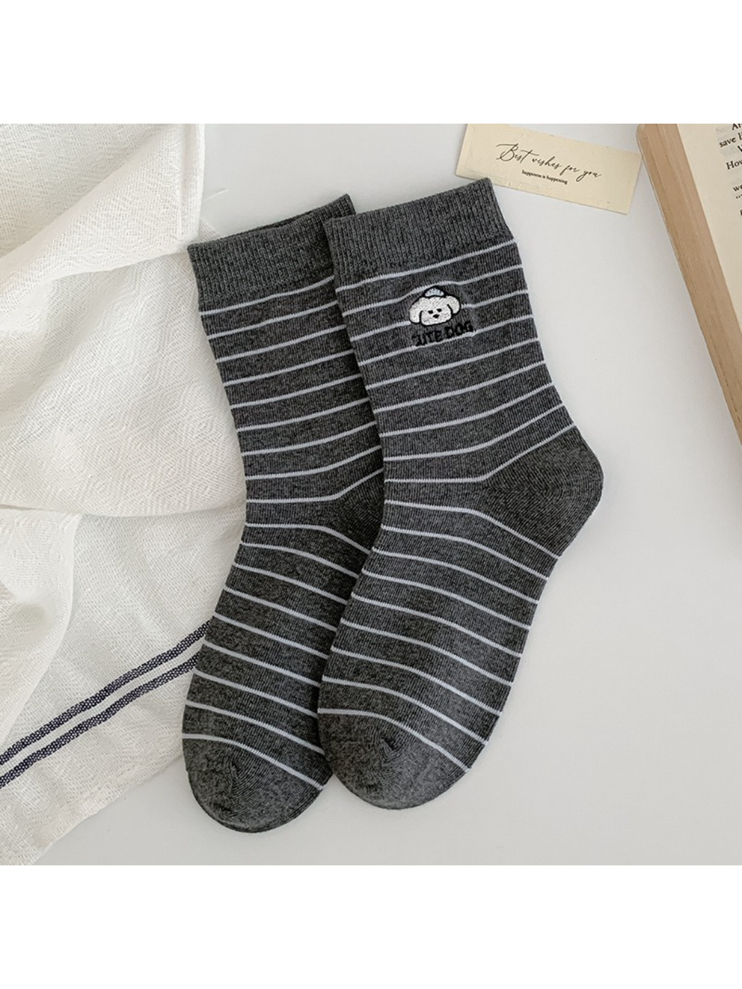 Rufia - Cute Puppy Crew Socks