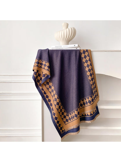 Scarvii – Elegant Checkered Winter Scarf