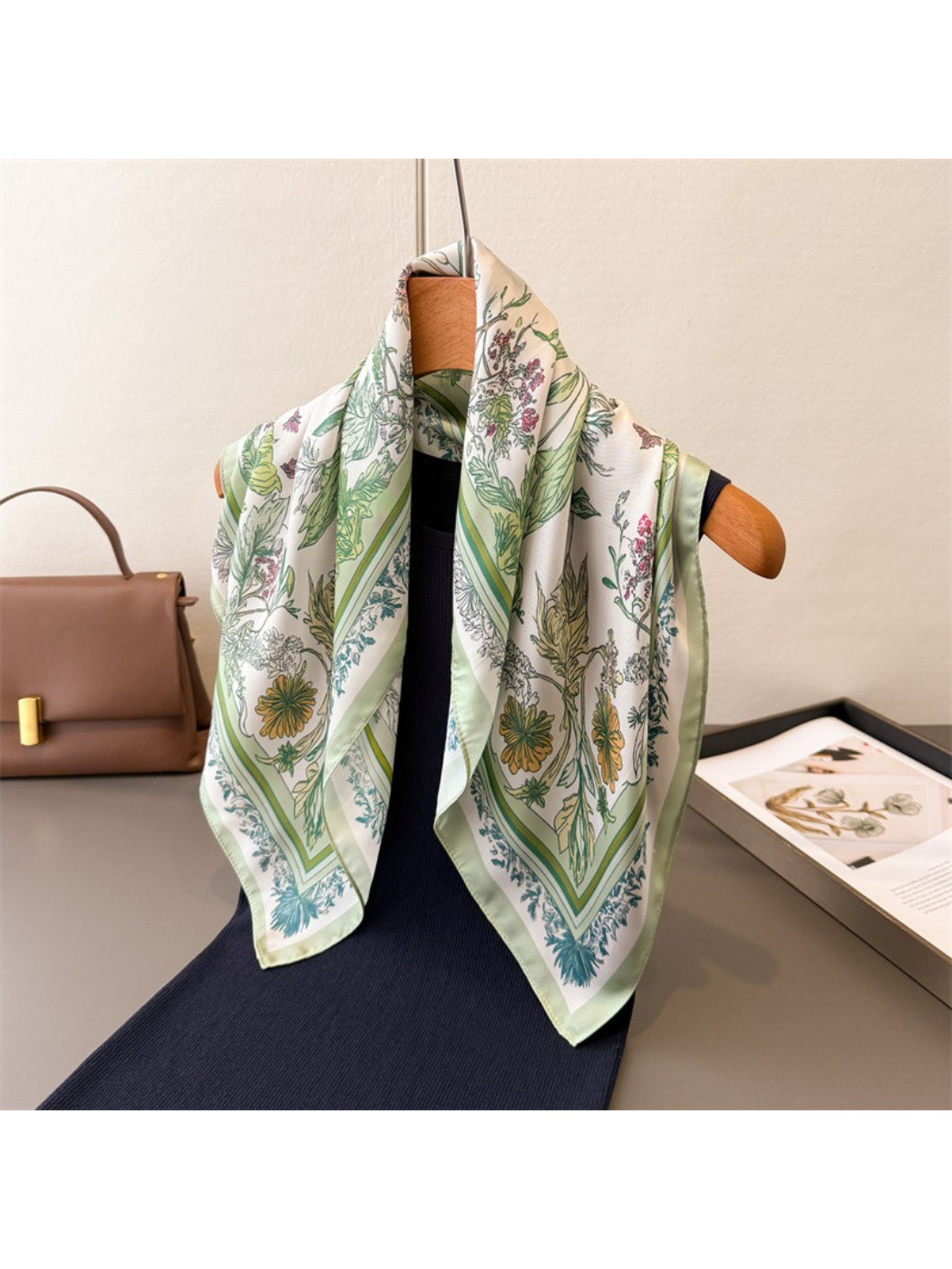 Scarvii - Vintage Botanical Border Square Scarf