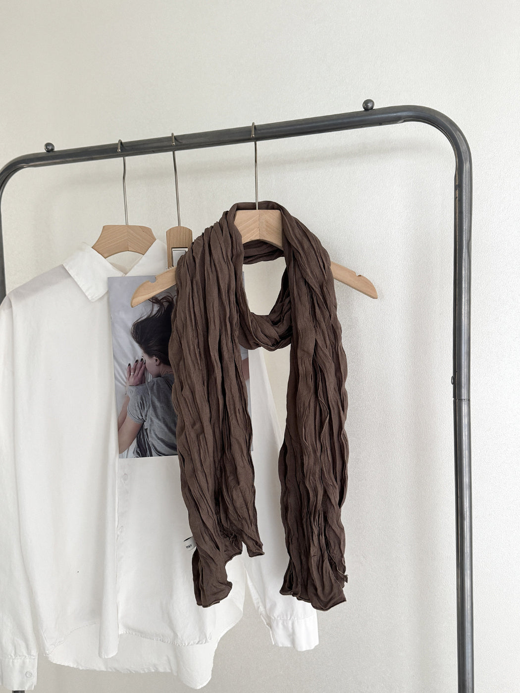 Scarvii - Crinkle Texture Long Scarf