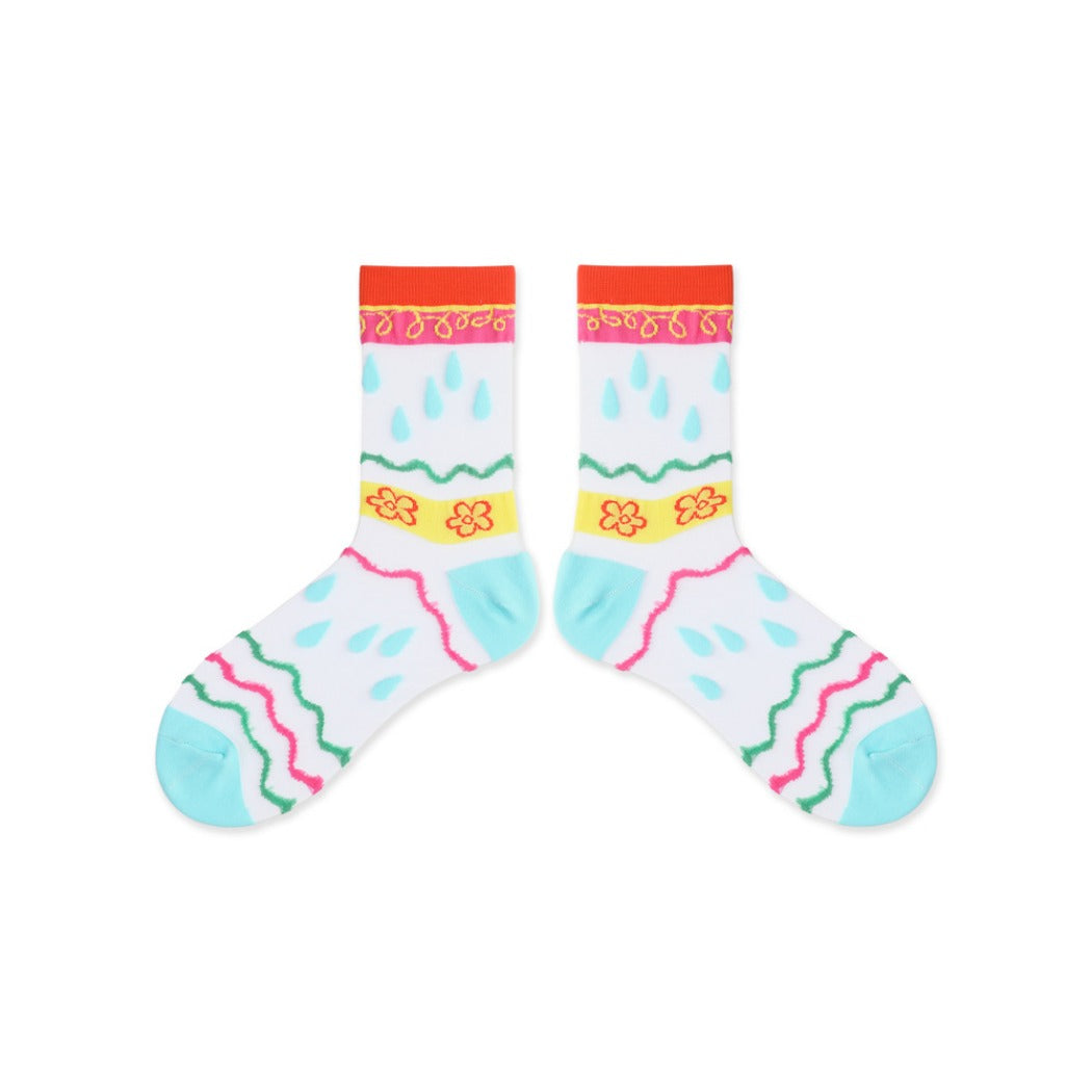 Rufia - Pastel Cartoon Socks - Breathable & Soft