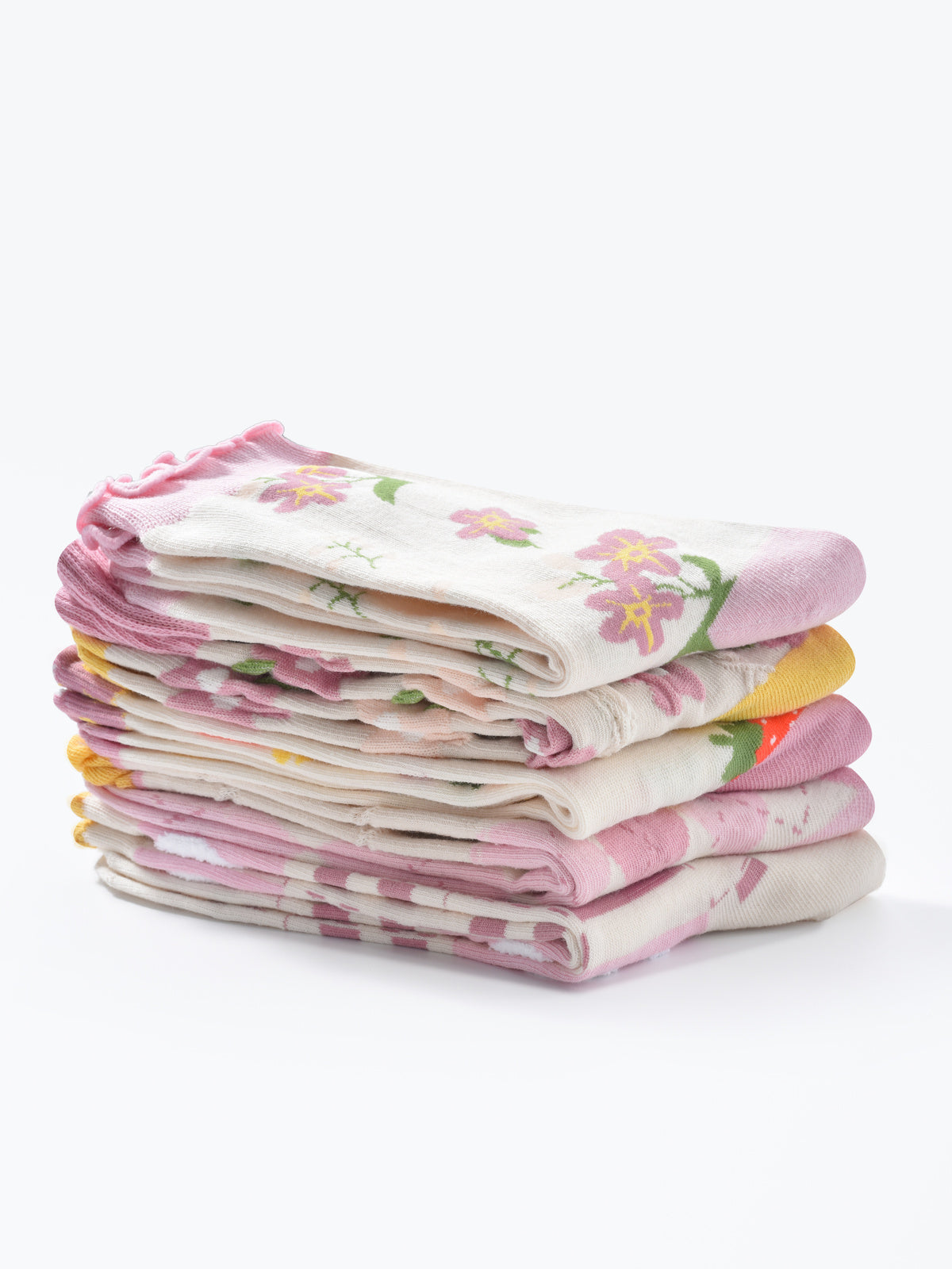 Rufia -  Strawberry Floral Pattern Women's Socks