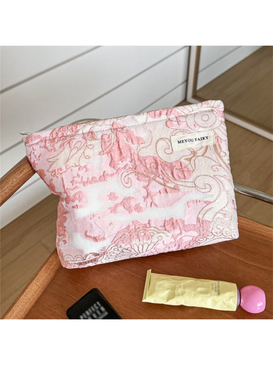 Cosbai Pink Floral Beauty Cosmetic Bag product image