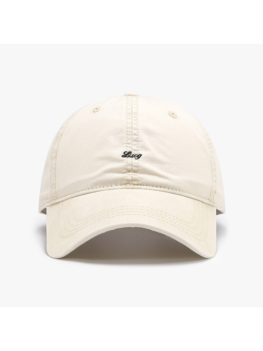 Haila - Curved Brim Round Crown Baseball Cap