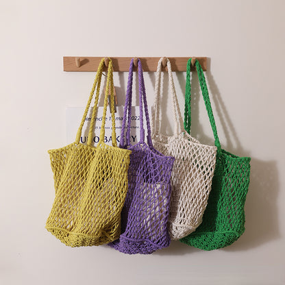 Crocheted Hollow Shoulder Bag