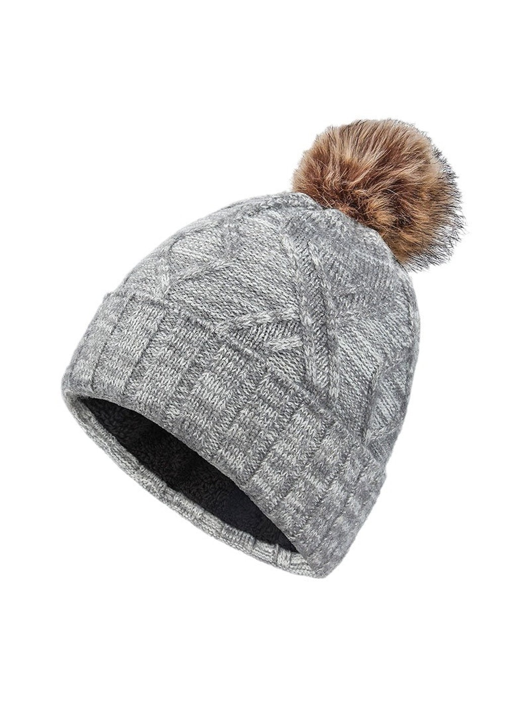 Haila - Minimalist Ribbed Cuff High Crown Knit Beanie
