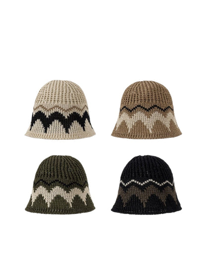 Haila knit bucket hat styled with casual outfit, outdoor setting