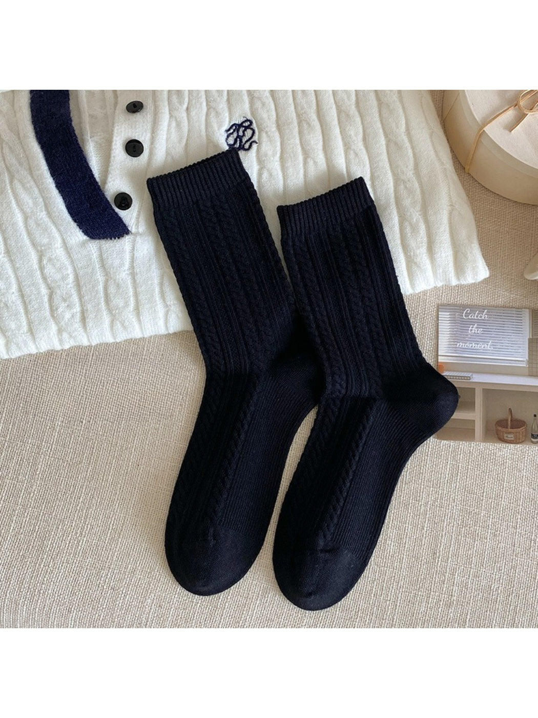 Rufia Textured Knit Crew Socks product image 11