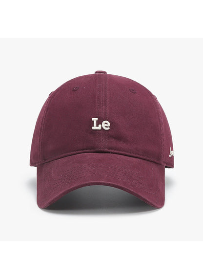 Haila - Casual Letter‑Print Curved‑Brim Baseball Cap