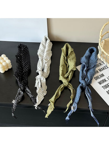 Scarvii - Polka Dot Double-Sided Triangle Bandana