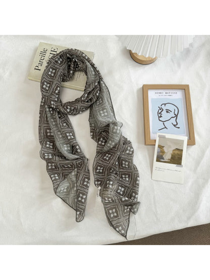 Scarvii - Vintage Print Long Scarf