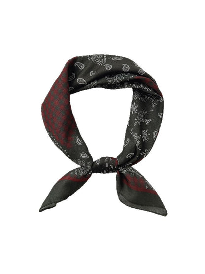 Scarvii - Vintage Paisley Square Neck Scarf