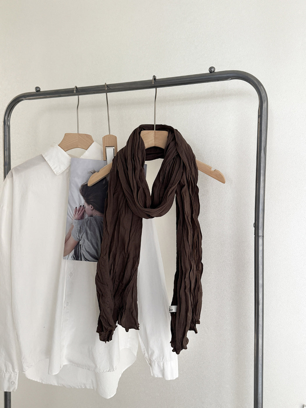 Scarvii - Crinkle Texture Long Scarf