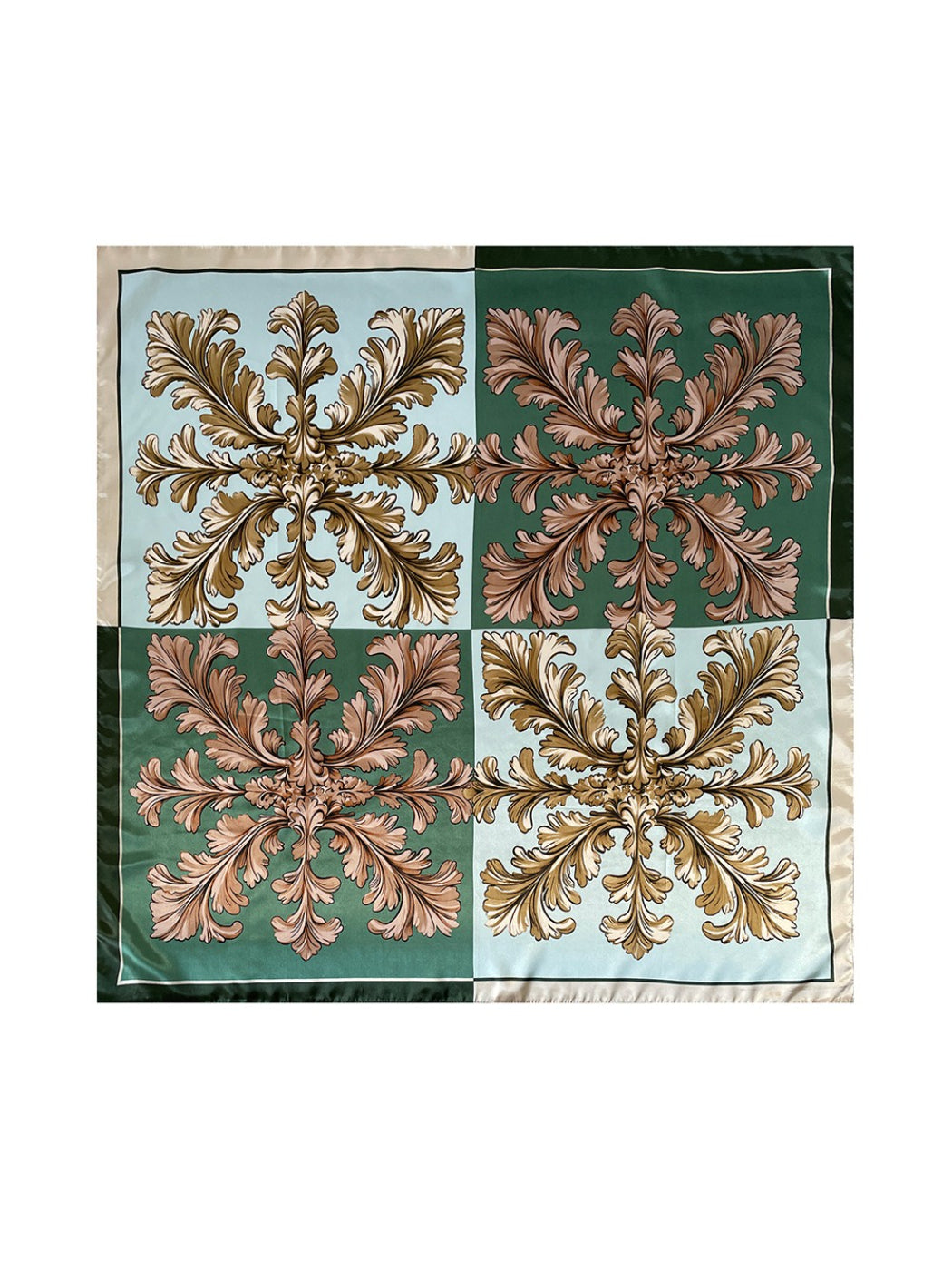 Scarvii - Vintage Baroque Print Square Scarf