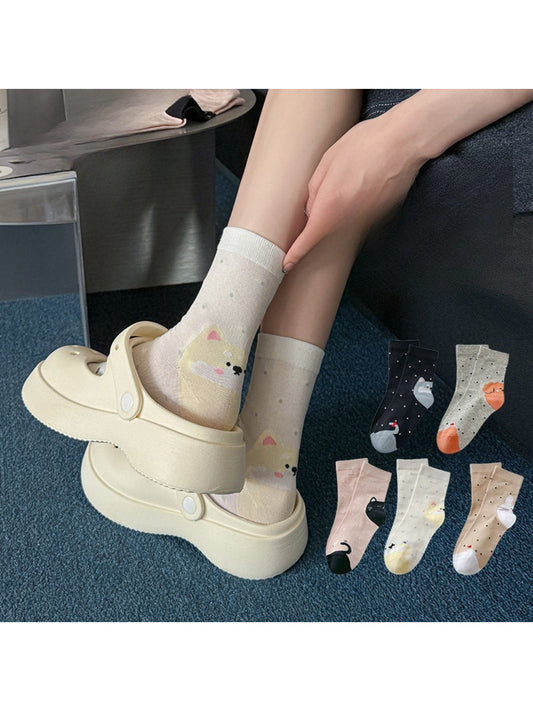 Rufia - Cute Animal Motif Crew Socks product image 1