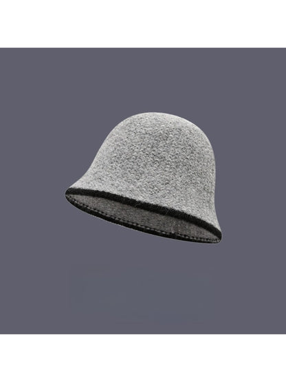 Haila - Color-Block Knitted Bucket Hat for Women