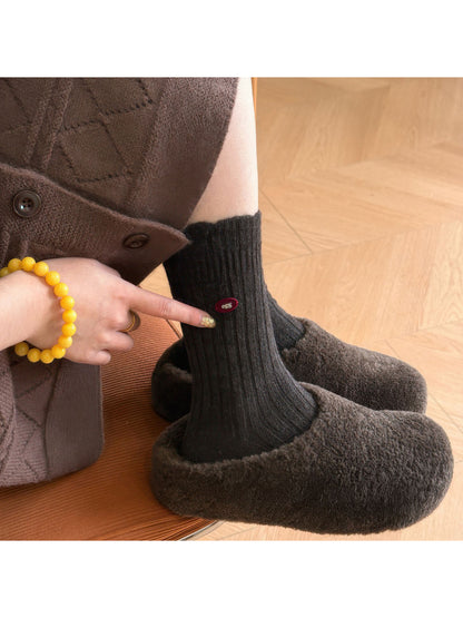 Rufia - Soft Ribbed Socks with Tiny Label