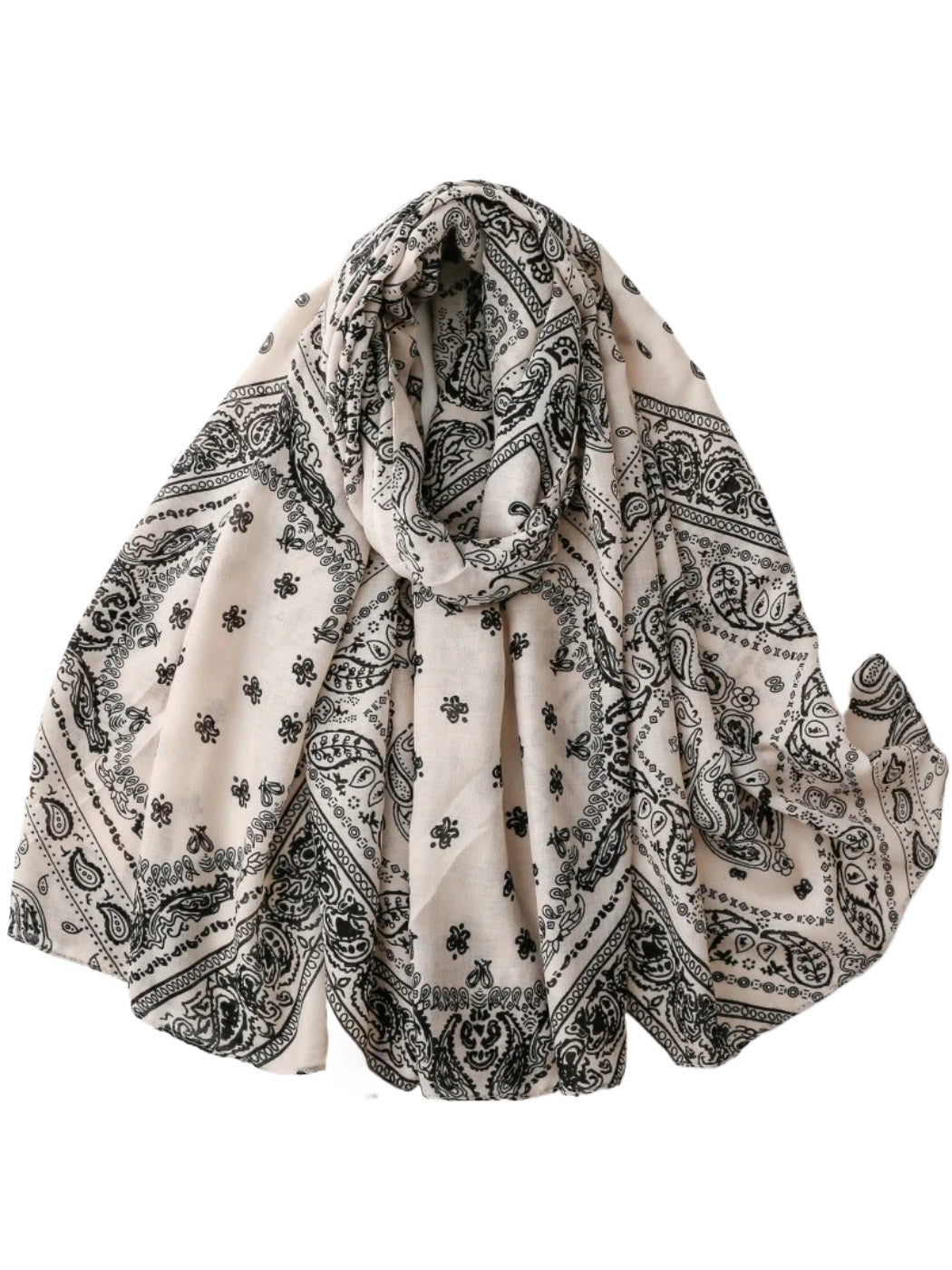 Scarvii - Paisley Patchwork Lightweight Wrap Scarf