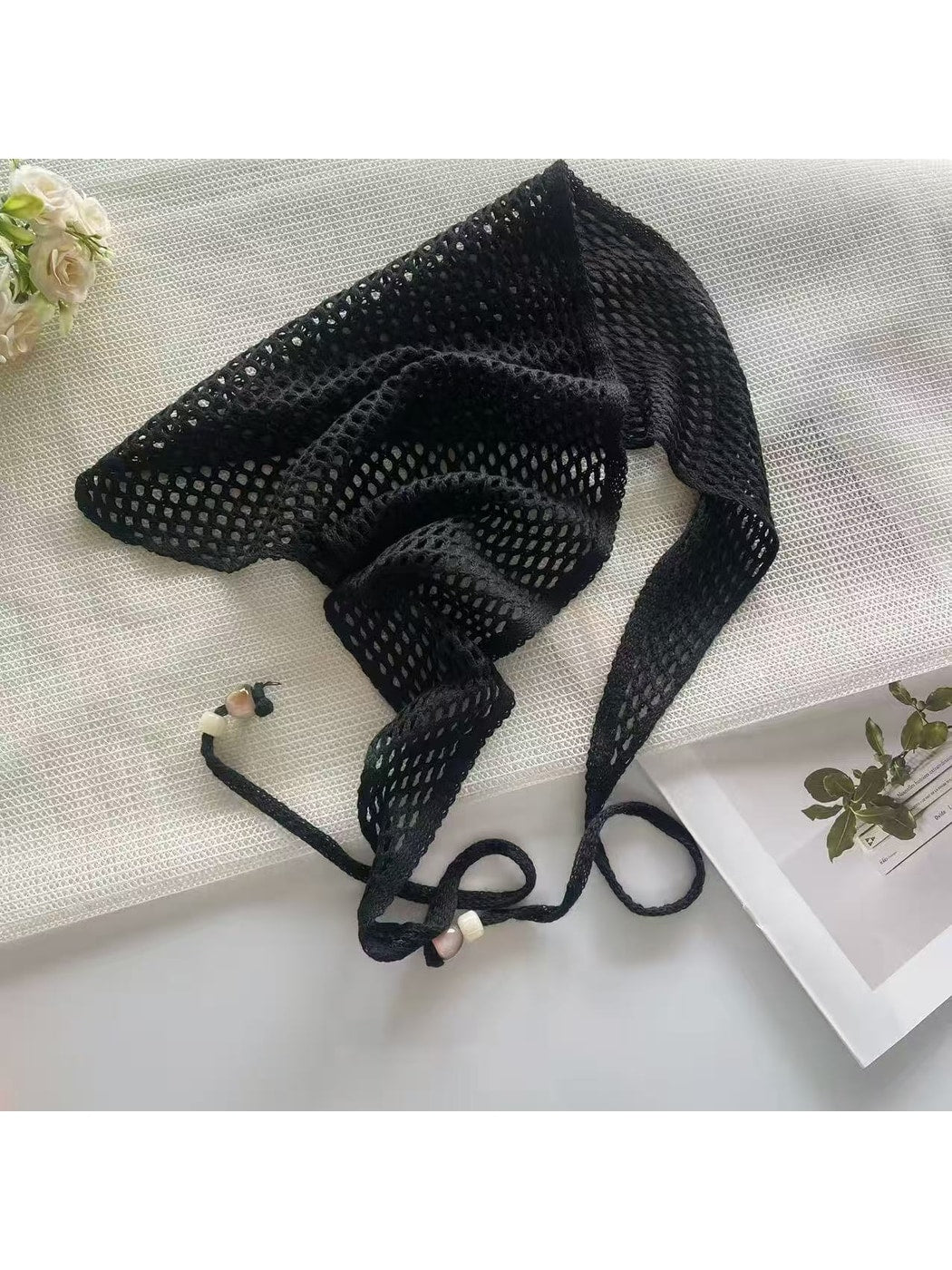 Scarvii - Hollow Out Mesh Triangle Headband
