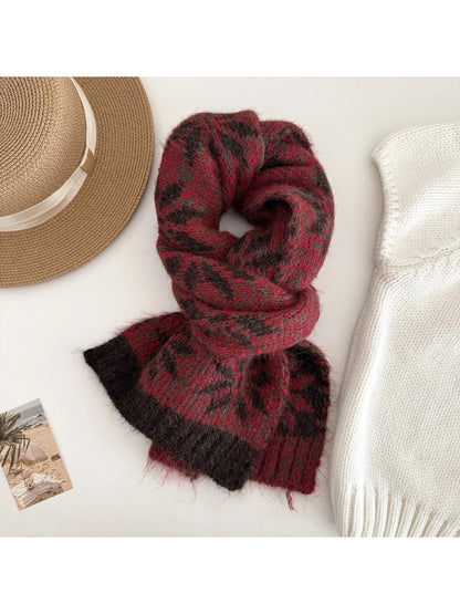 Scarvii - Nordic Snowflake Knit Scarf