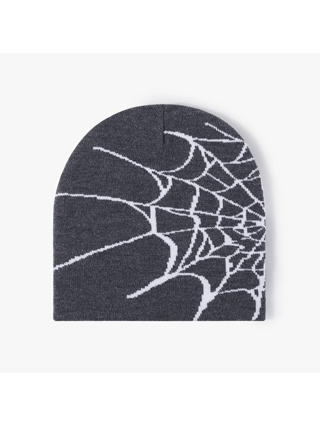Haila - Spiderweb Graphic Brimless Knit Beanie