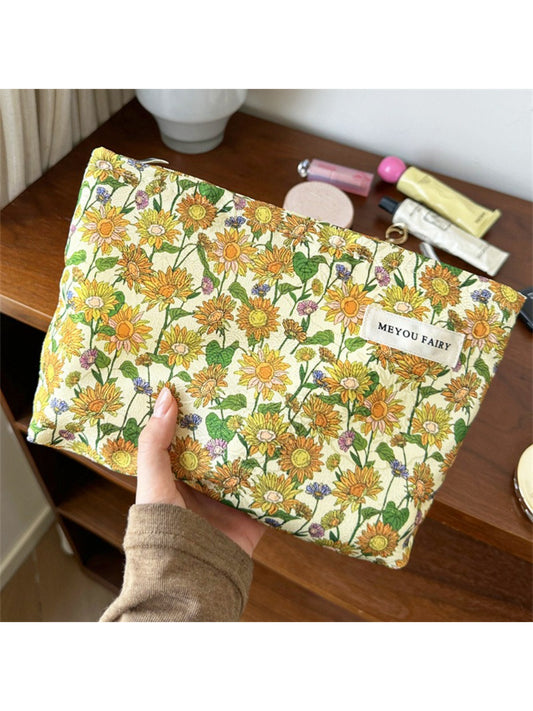 Cosbai Sunflower Print Toiletry Bag product image