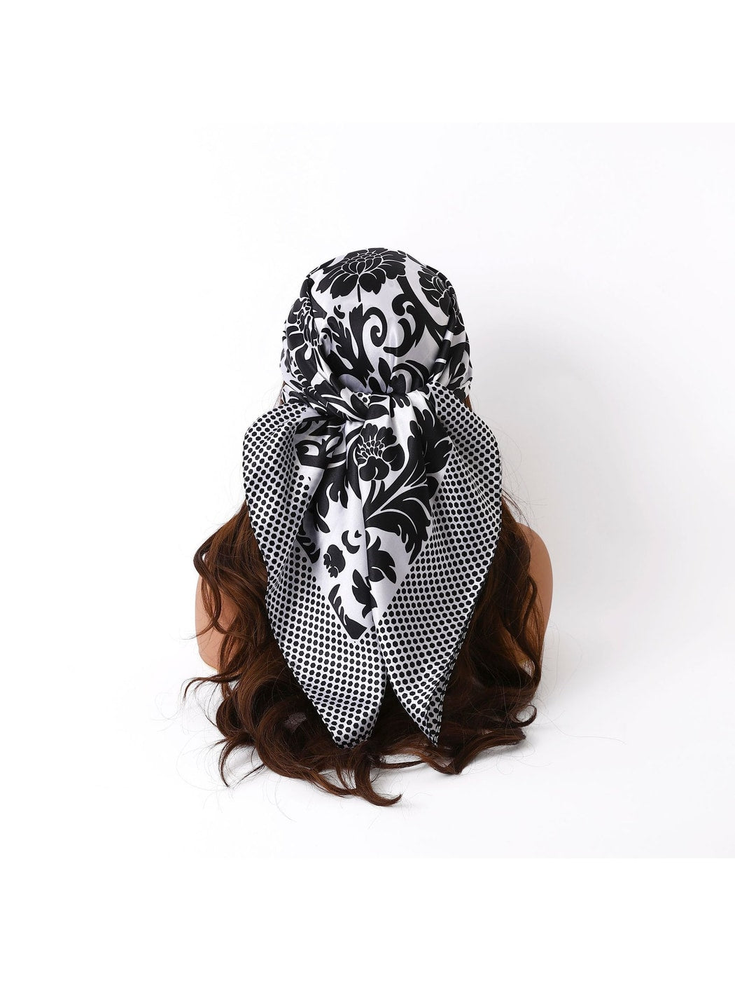 Scarvii - Baroque Ornate Floral Square Scarf