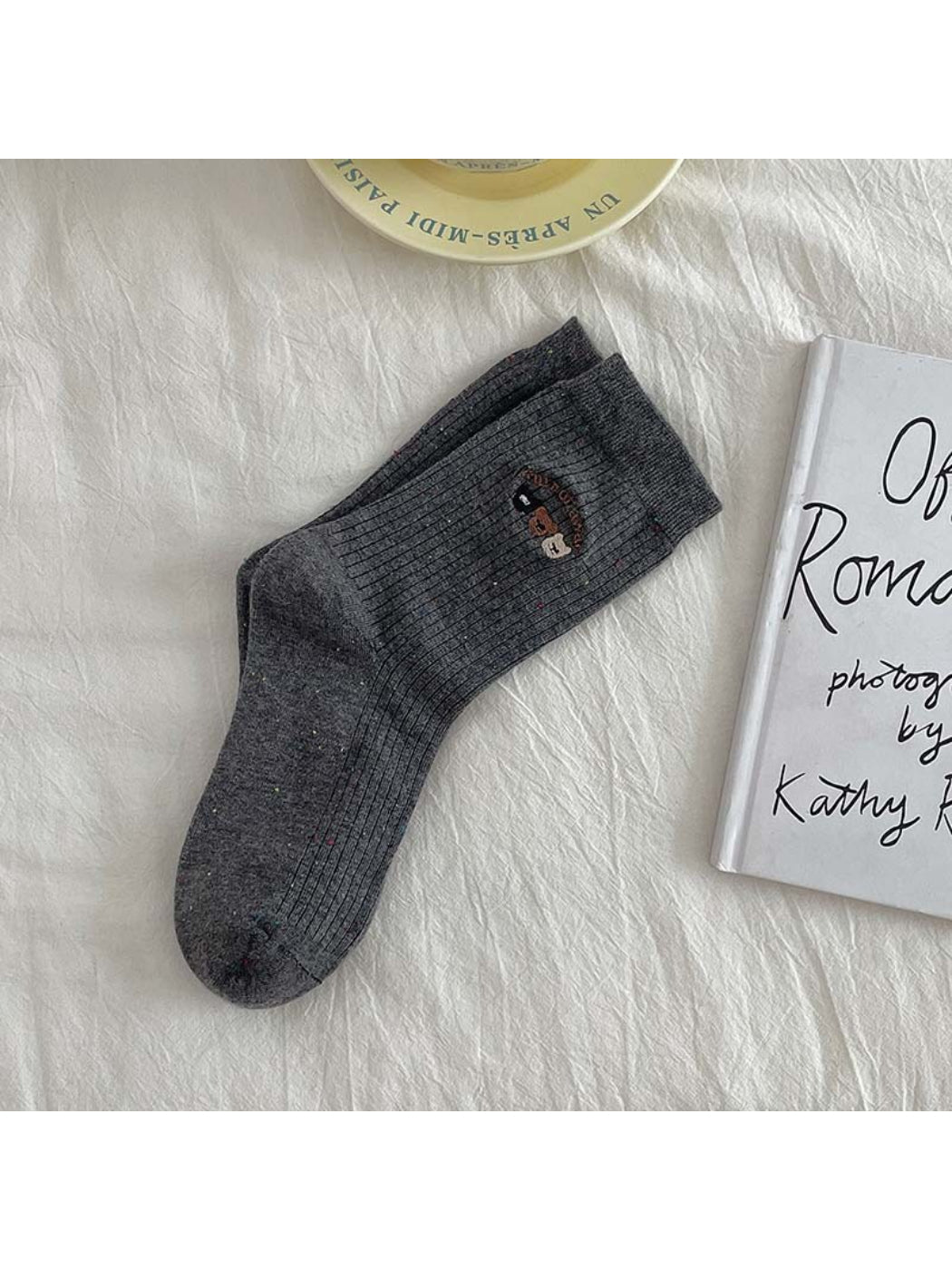 Rufia - Speckled Ribbed Crew Socks product image 4