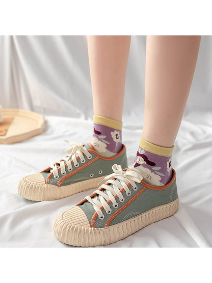 Rufia - Playful Illustrated Pattern Crew Socks product image 3