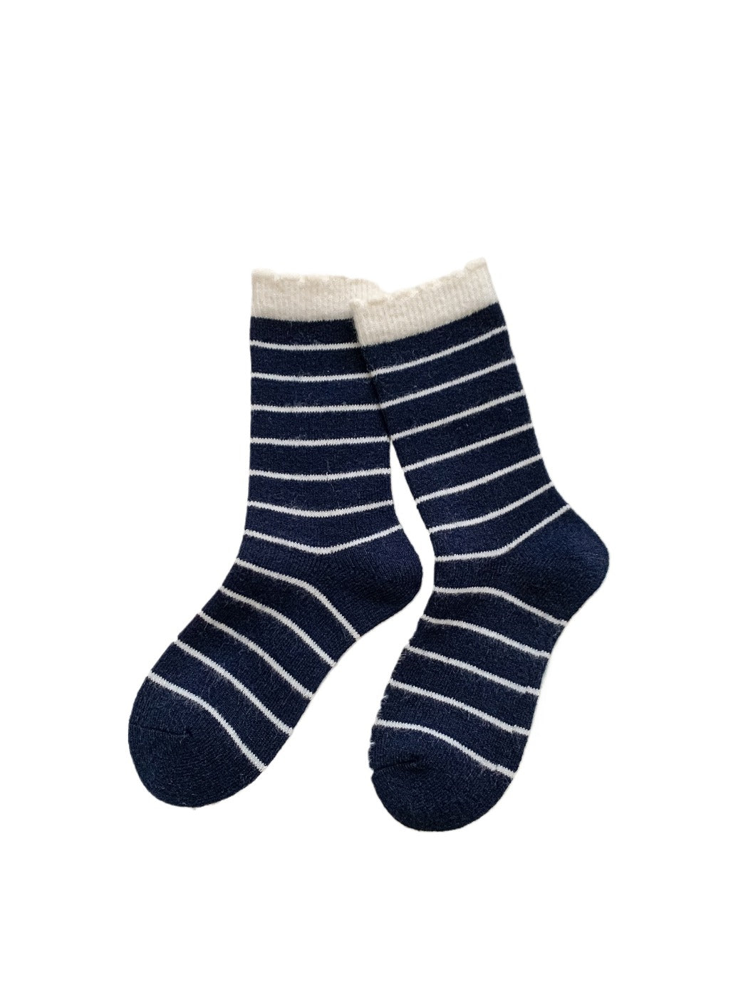 Rufia – Cozy Striped Mid-Calf Socks
