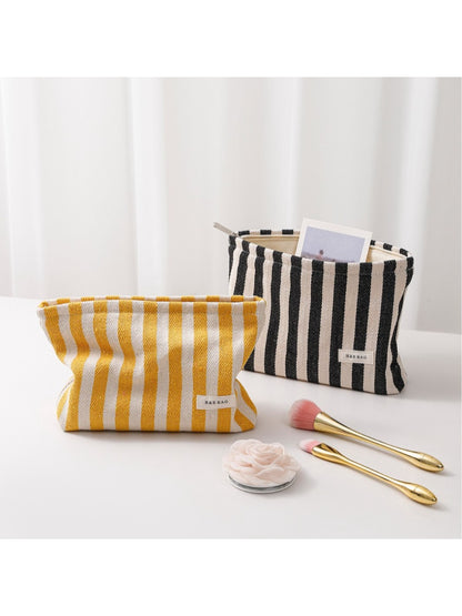 Cosbai - Bold Stripe Cosmetic Bag