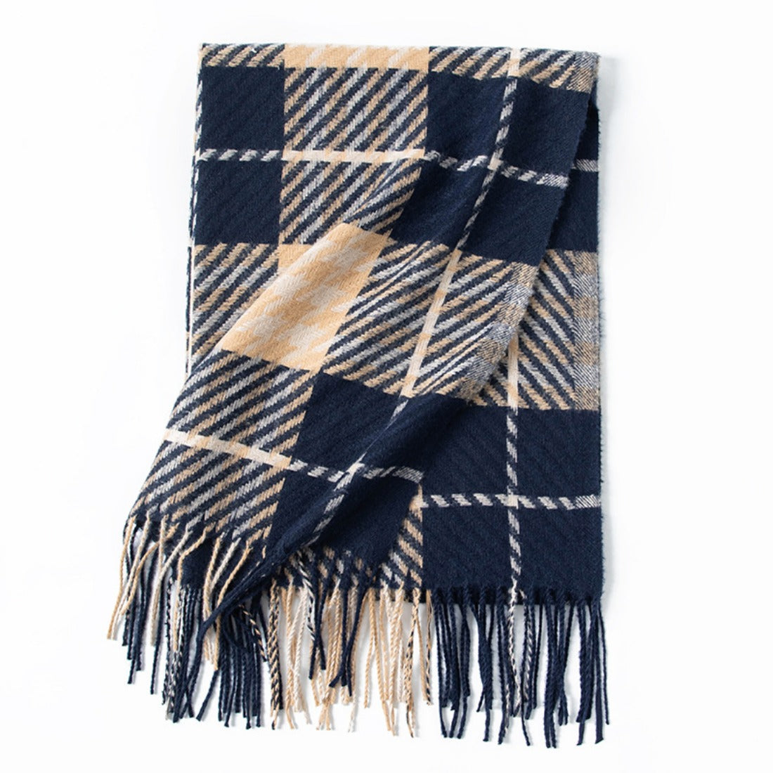 Scarvii - Colorful Check Print Autumn-Winter Scarf