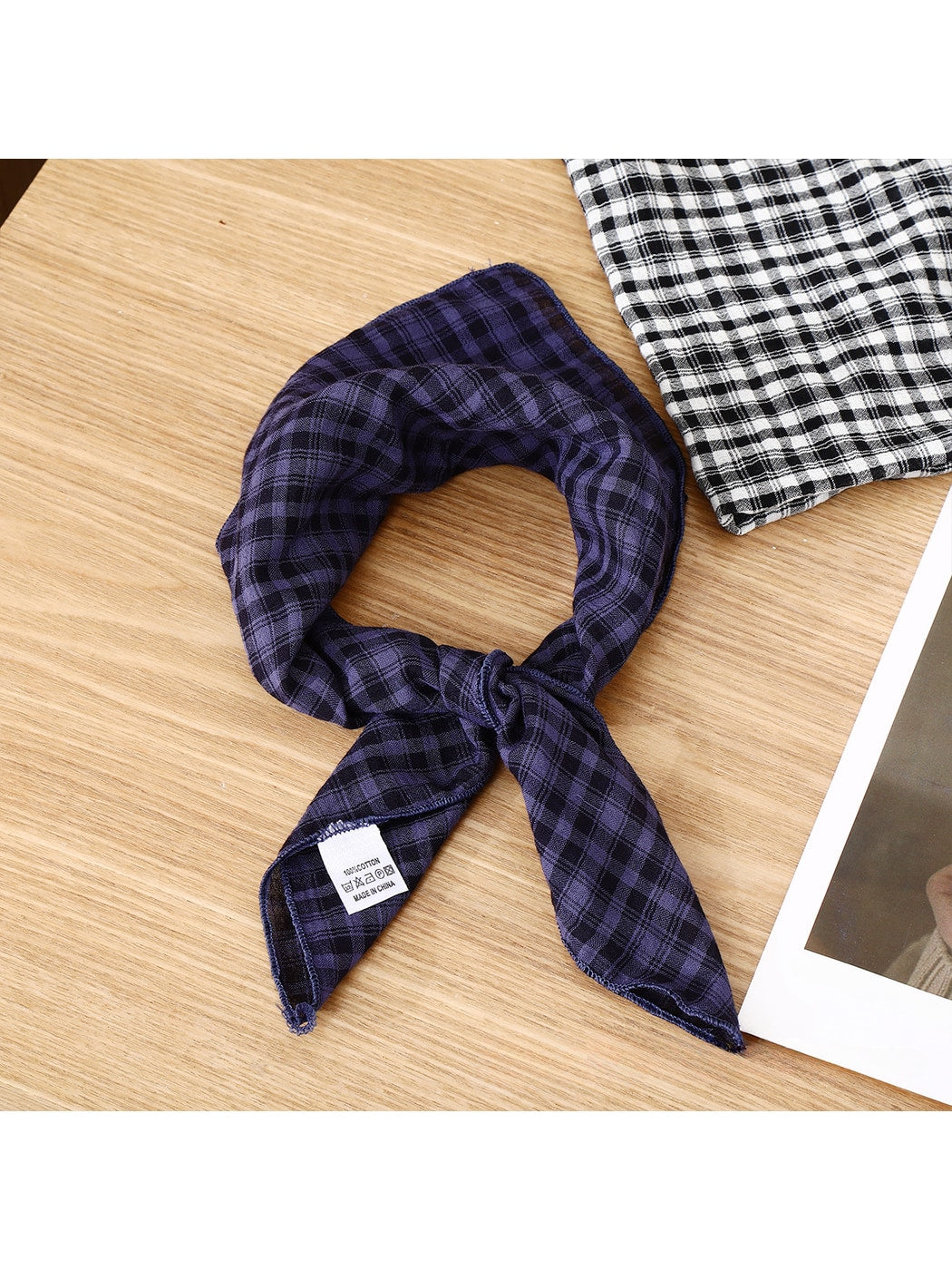 Scarvii - Checked and Striped Everyday Square Scarf
